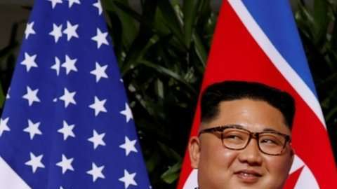 Es la primera vez que un presidente de EEUU se reúne con un líder de Corea del Norte.