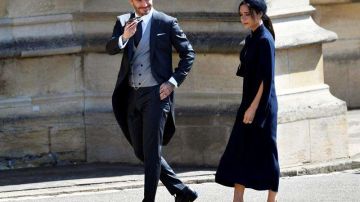 La presencia de David Beckham y Victoria causó revuelo en la Boda Real