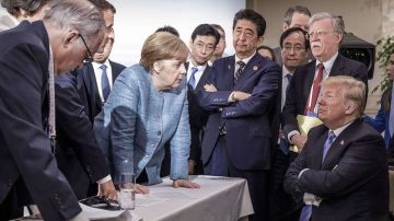Esta imagen del G7 se volvió viral el fin de semana.