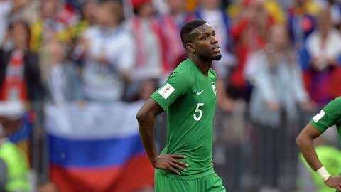 Jugadores de Arabia Saudí en la derrota contra Rusia. EFE