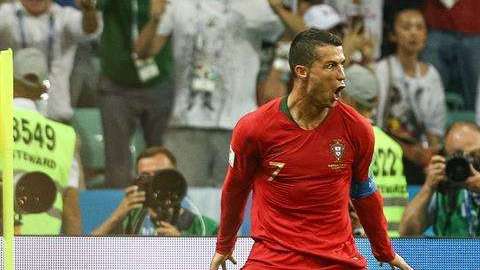 Cristiano Ronaldo hizo tres goles en el empate 3-3 de Portugal con España