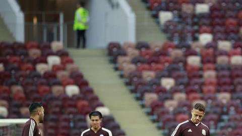 Seleccion mexicana en Luzhniki
