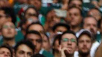Aficionados mexicanos durante el partido Alemania-México en el Estadio Luzhniki,de Moscú. (Foto: EFE/Alberto Estévez)