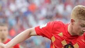 Fidel Escobar contiene a los belgas. EFE