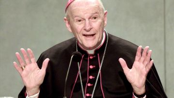 El cardenal McCarrick fue apartado de sus funciones