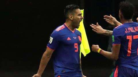 Falcao anotó su primer gol en un Mundial. EFE