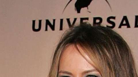 Melania y Alec en 2007, en la entrega de los Globos de Oro.