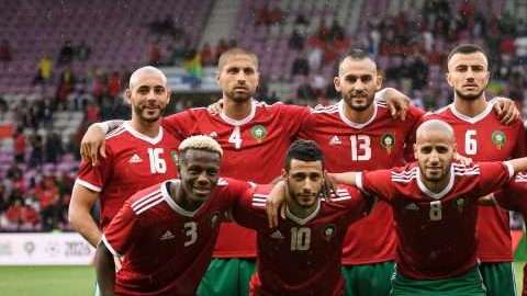 La selección de Marruecos que participará en Rusia 2018. (Foto: Fabrice COFFRINI / AFP/Getty Images)