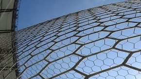 Una de las porterías del estadio Mineirao, donde Brasil fue eliminado por Alemania en 2014.  (Foto: DOUGLAS MAGNO/AFP/Getty Images)