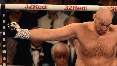 Fury venció a Seferi, pero fue lo de menos. OLI SCARFF/AFP/Getty Images