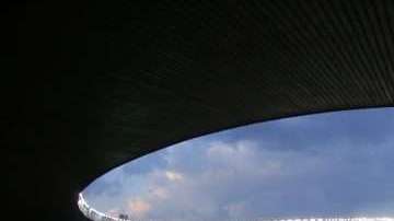 Aficionados en el Azteca durante el partido de despedida del Tri. (Foto: Imago7/Álvaro Paulin)