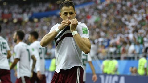 "Chicharito" llegó a cuatro goles en Mundiales en su cuenta personal