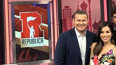 Alan Tacher, Karina Banda y Danilo Carrera