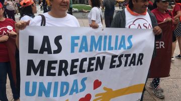 La protesta forma parte de una campaña nacional contra la separación de familias.