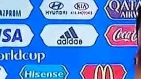 Sergio 'Kun' Agüero tras el partido con Croacia.