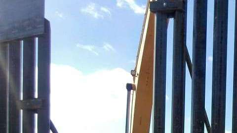 Muro fronterizo entre México y Estados Unidos.