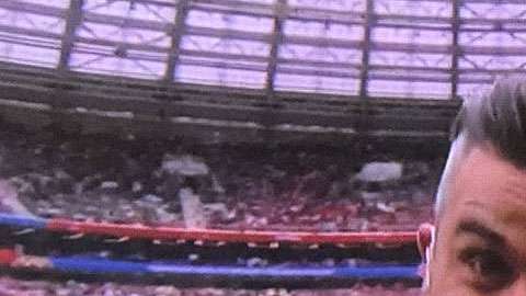 Robbie Williams en el Mundial.