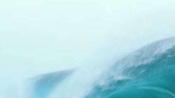 La ola lo golpeó fuertemente y el mar se los "tragó".
