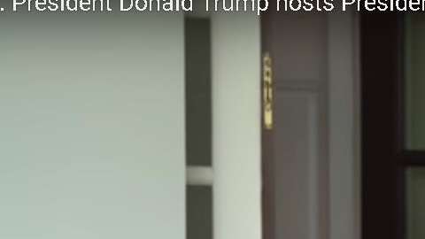 Trump recibe en la Casa Blanca al presidente de Portugal.