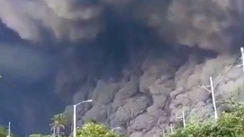 Erupción del volcán de Fuego en Guatemala