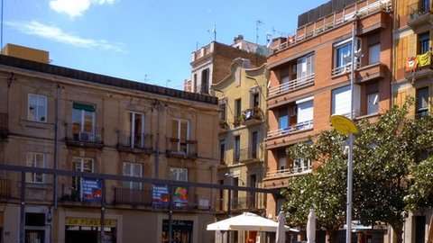 La Plaza del Sol en Barcelona.