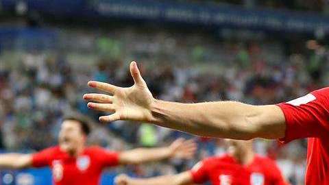 El inglés Harry Kane celebra uno de sus goles en Rusia 2018. (Foto: EFE/EPA/FRANCIS R. MALASIG)