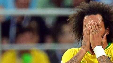 El brasileño Marcelo no estará con la 'Canarinha' ante México. (Foto: EFE/EPA/PETER POWELL)