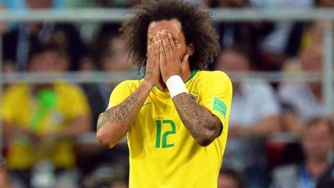 El brasileño Marcelo no estará con la 'Canarinha' ante México. (Foto: EFE/EPA/PETER POWELL)