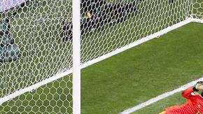El momento del gol de Neymar. EFE