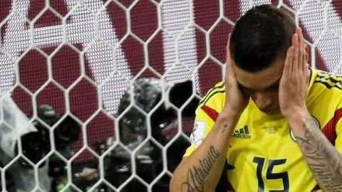 El colombiano Mateus Uribe falló el penalti definitivo ante los ingleses.. (Foto: EPA-EFE/FELIPE TRUEBA)