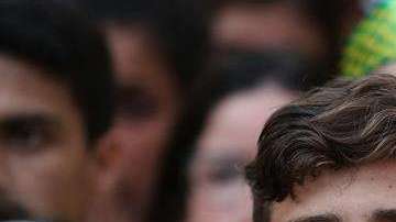 La afición de Brasil se lamenta tras la eliminación del Mundial de Rusia 2018