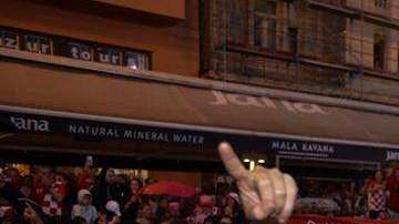 Los aficionados croatas celebraron hasta altas horas de la madrugada