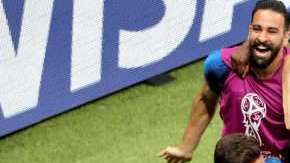 Los franceses en plena celebración. EFE