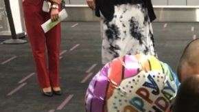 Padre e hijo finalmente juntos.