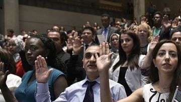 Una ceremonia de naturalización.