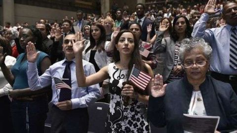 Una ceremonia de naturalización.