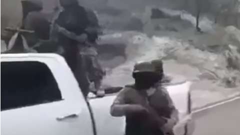 Presuntos integrantes del cártel Jalisco Nueva Generación.
