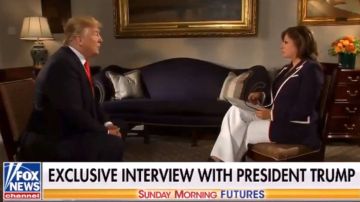 El presidente Trump en entrevista en Fox News.