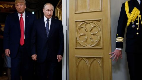 Los presidentes Donald Trump y Vladimir Putin en Helsinki.