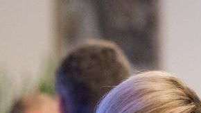 Kolinda Grabar-Kitarovic y Donald Trump.  BENOIT DOPPAGNE/AFP/Getty Images