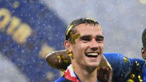 Pogba, Griezmann y Mbappé. Matthias Hangst/Getty Images