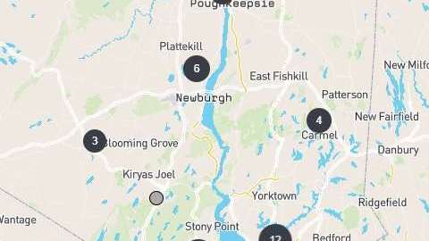 El mapa muestra los puntos exactos donde se han reportado acciones de ICE.