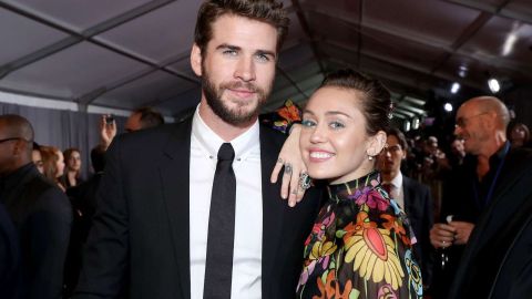 Liam Hemsworth y Miley Cyrus.