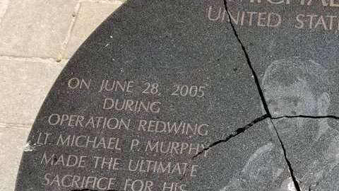 El monumento destruido