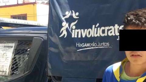 El menor fue detenido por .la policía,