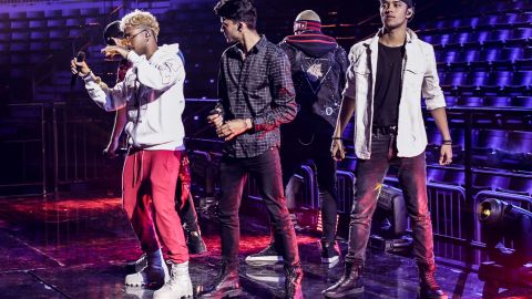 CNCO ensayando para Premios Juventud 2018 / Cortesía: Univision