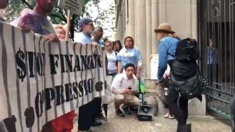 El frente de la manifestación