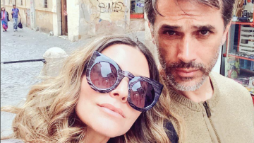 Issabela Camil con su esposo Sergio Mayer.