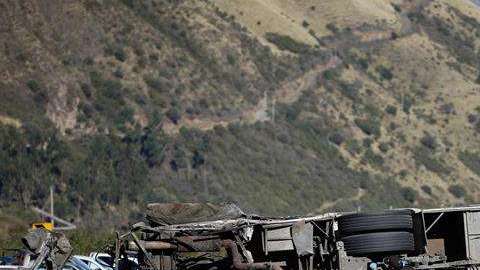 Accidente de bus en carretera de Ecuador.