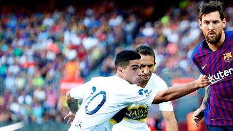 Lionel Messi fue la figura en la goleada 3-0 del Barcelona al Boca Juniors